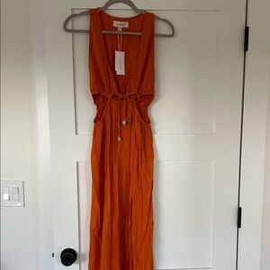 L*Space Vibrant Orange Dress/ cover up